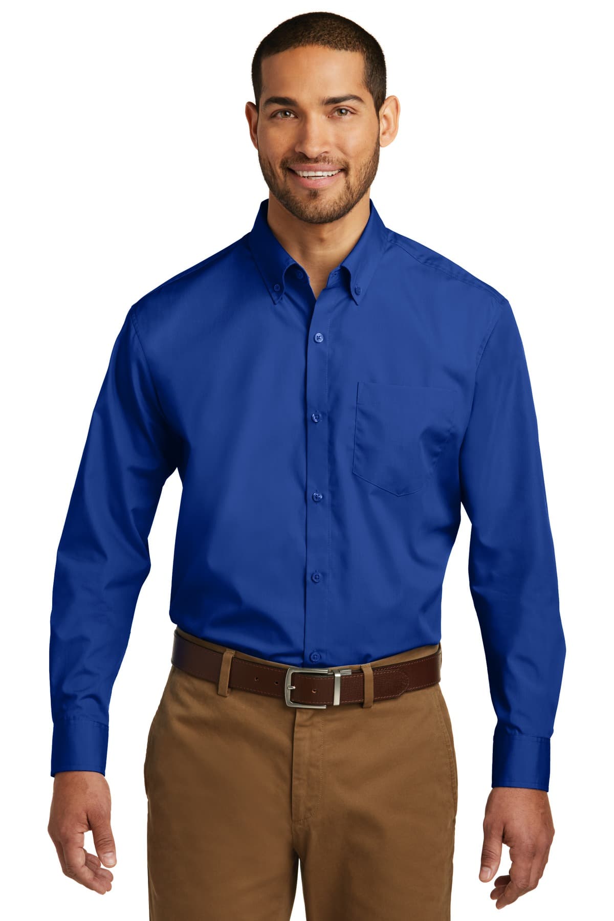 Port Authority ® Long Sleeve Carefree Poplin Shirt