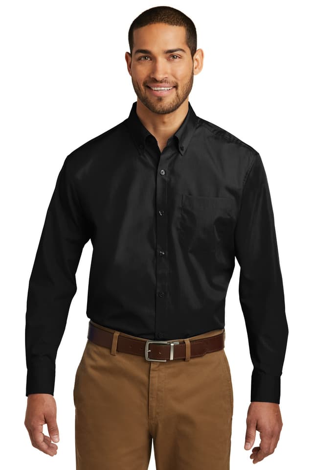 Port Authority ® Tall Long Sleeve Carefree Poplin Shirt