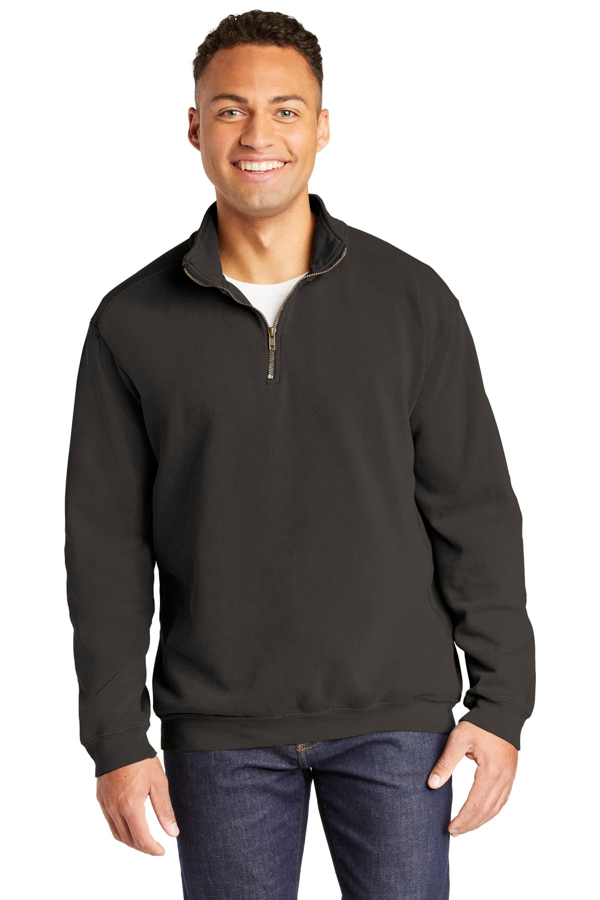 COMFORT COLORS ® Ring Spun 1/4-Zip Sweatshirt — Pepper