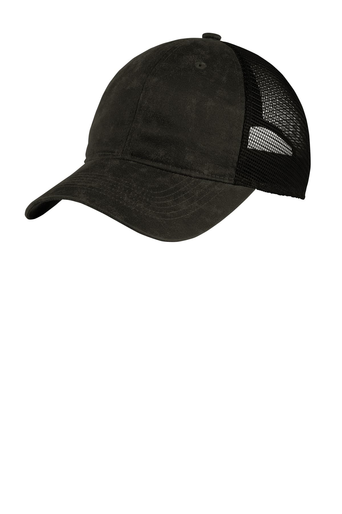 Port Authority ® Pigment Print Mesh Back Cap — Black