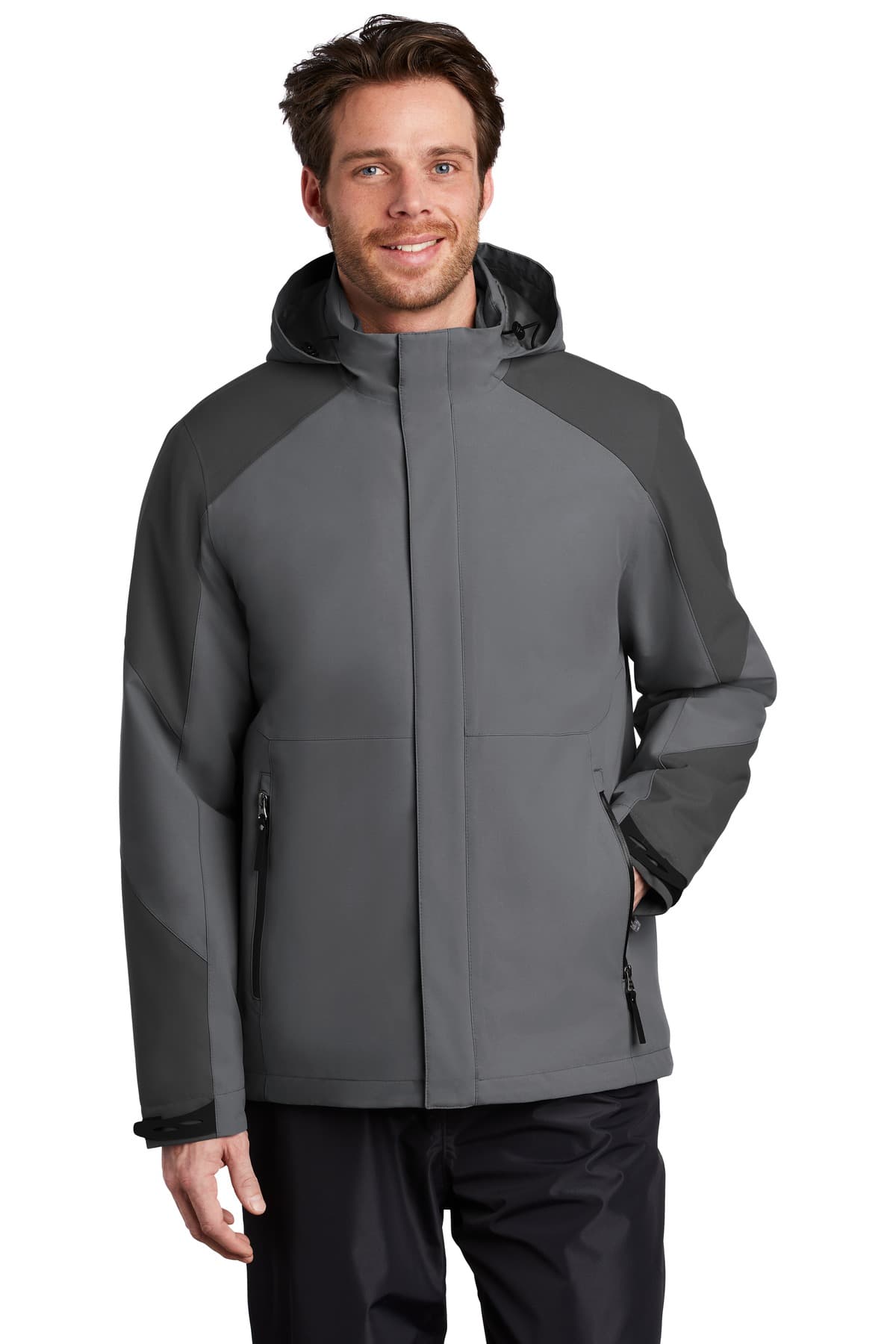 Port Authority ® Insulated Waterproof Tech Jacket — Shadow Grey/ Storm Grey