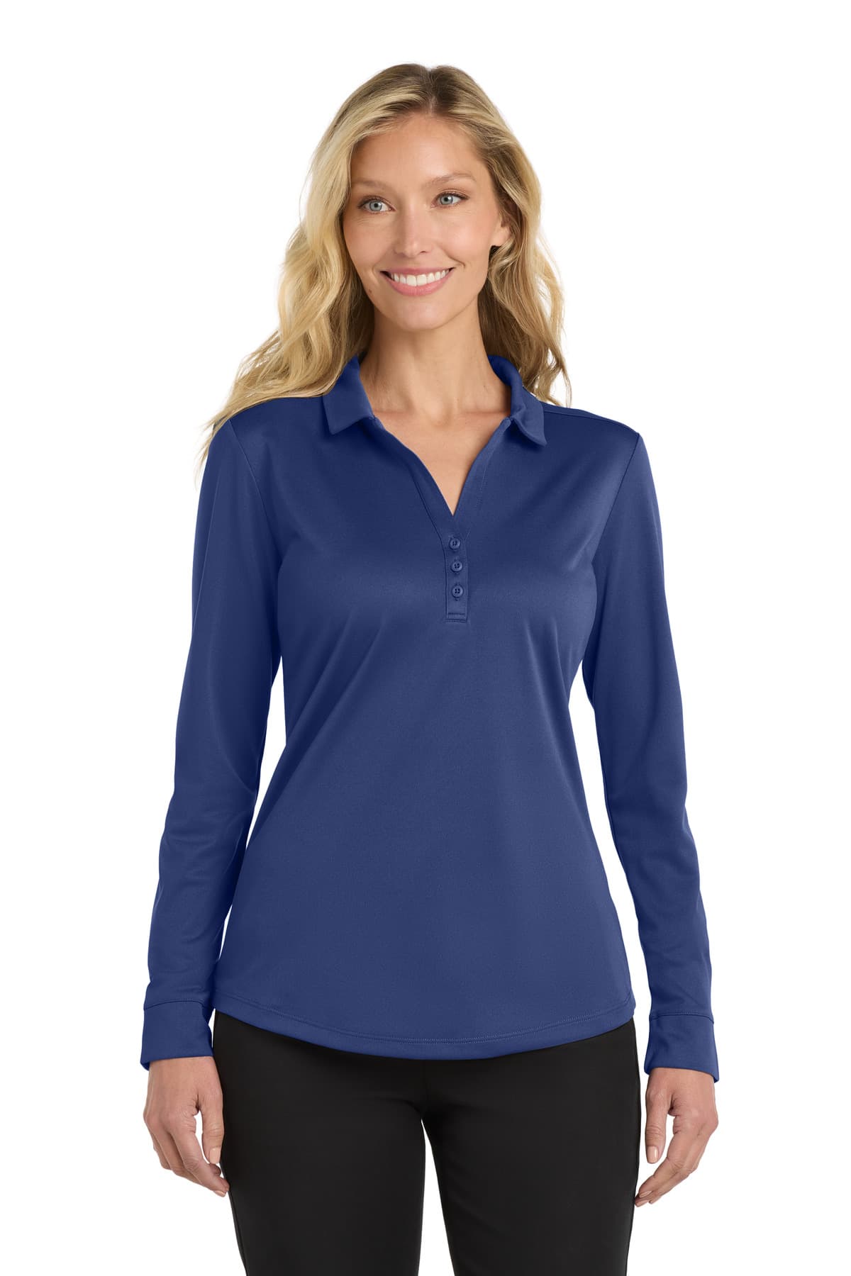 Port Authority ® Women's Silk Touch  Performance Long Sleeve Polo