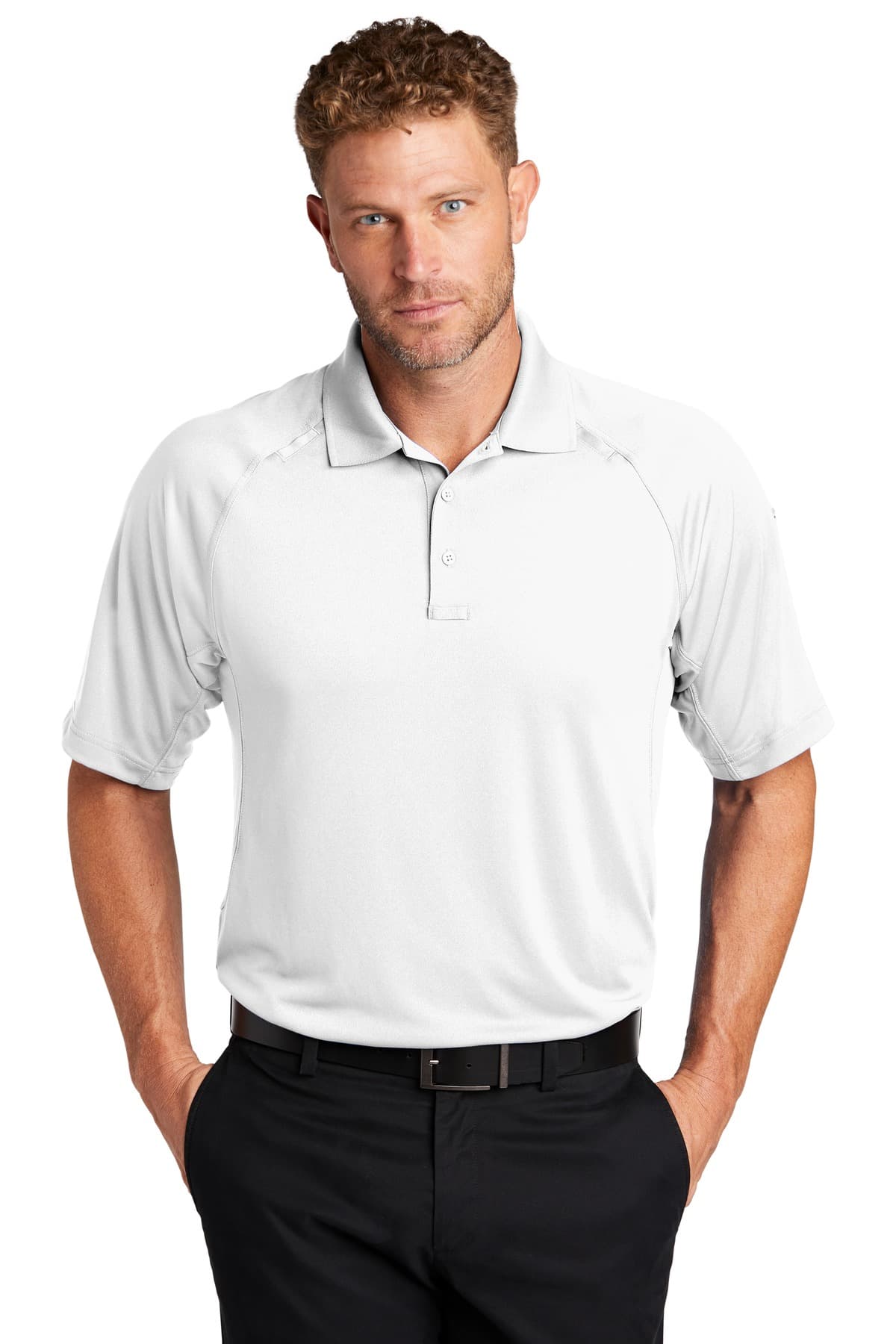CornerStone ® Select Lightweight Snag-Proof Tactical Polo — White