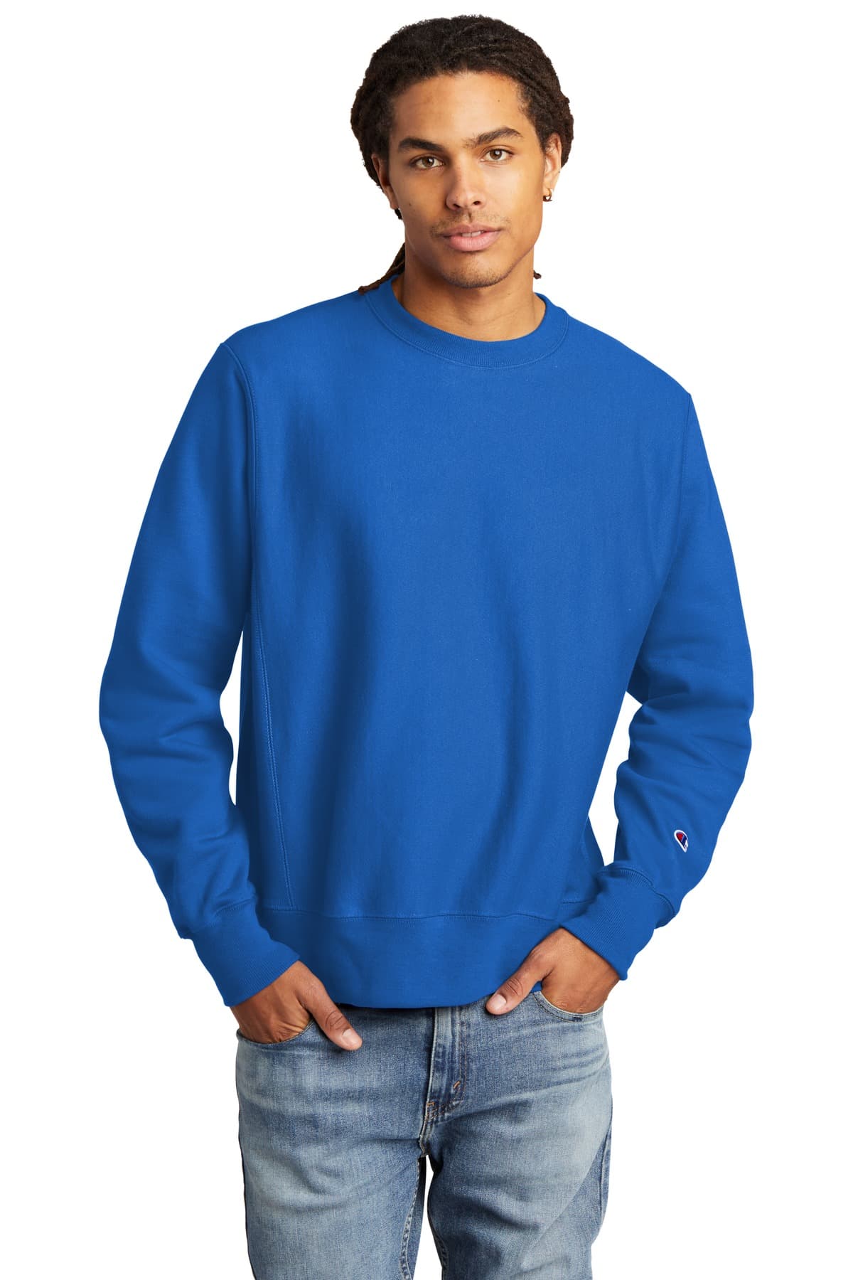 Champion ® Reverse Weave ® Crewneck Sweatshirt — Athletic Royal