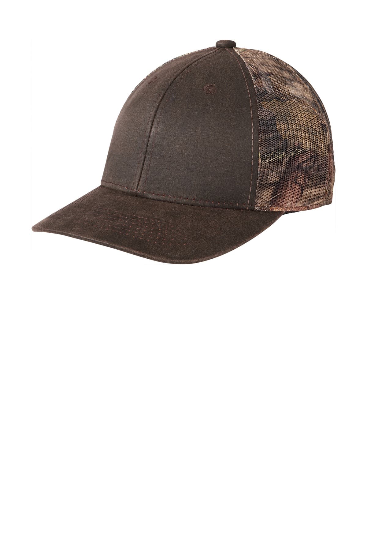 Port Authority ® Pigment Print Camouflage Mesh Back Cap — Mossy Oak Break-up Country/ Brown