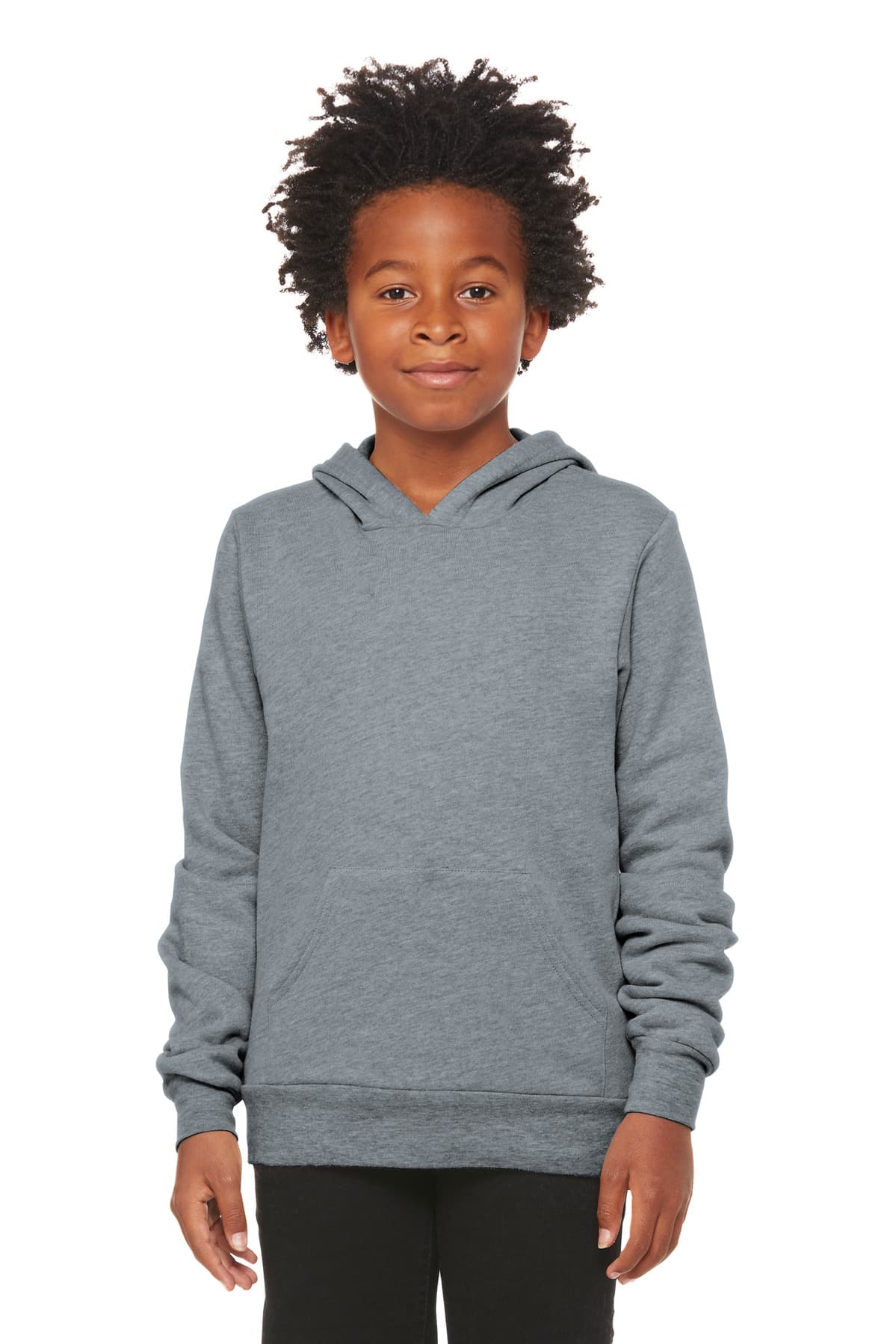 BELLA+CANVAS ® Youth Sponge Fleece Pullover Hoodie — Athletic Heather