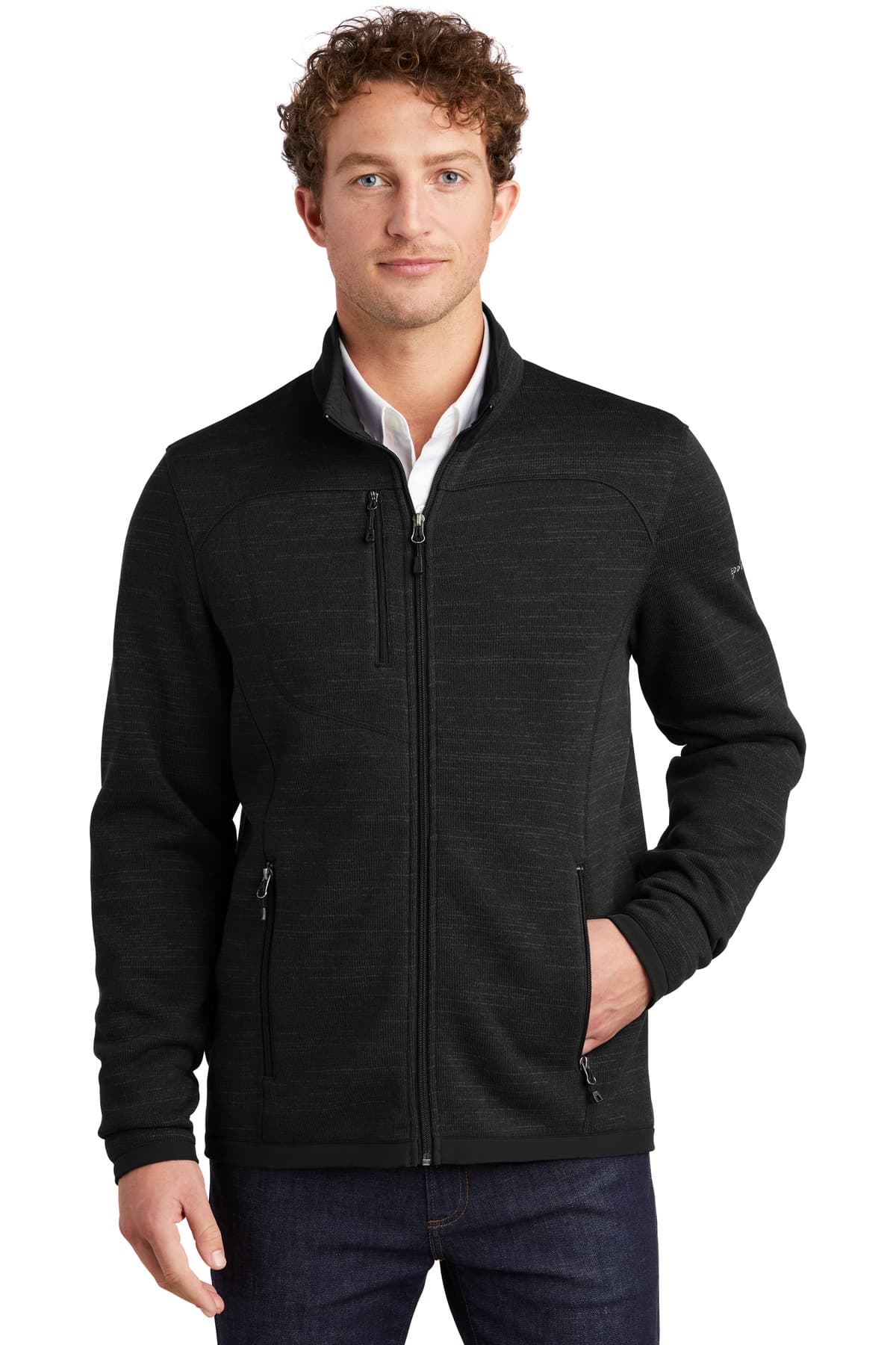 Eddie Bauer ® Sweater Fleece Full-Zip — Black