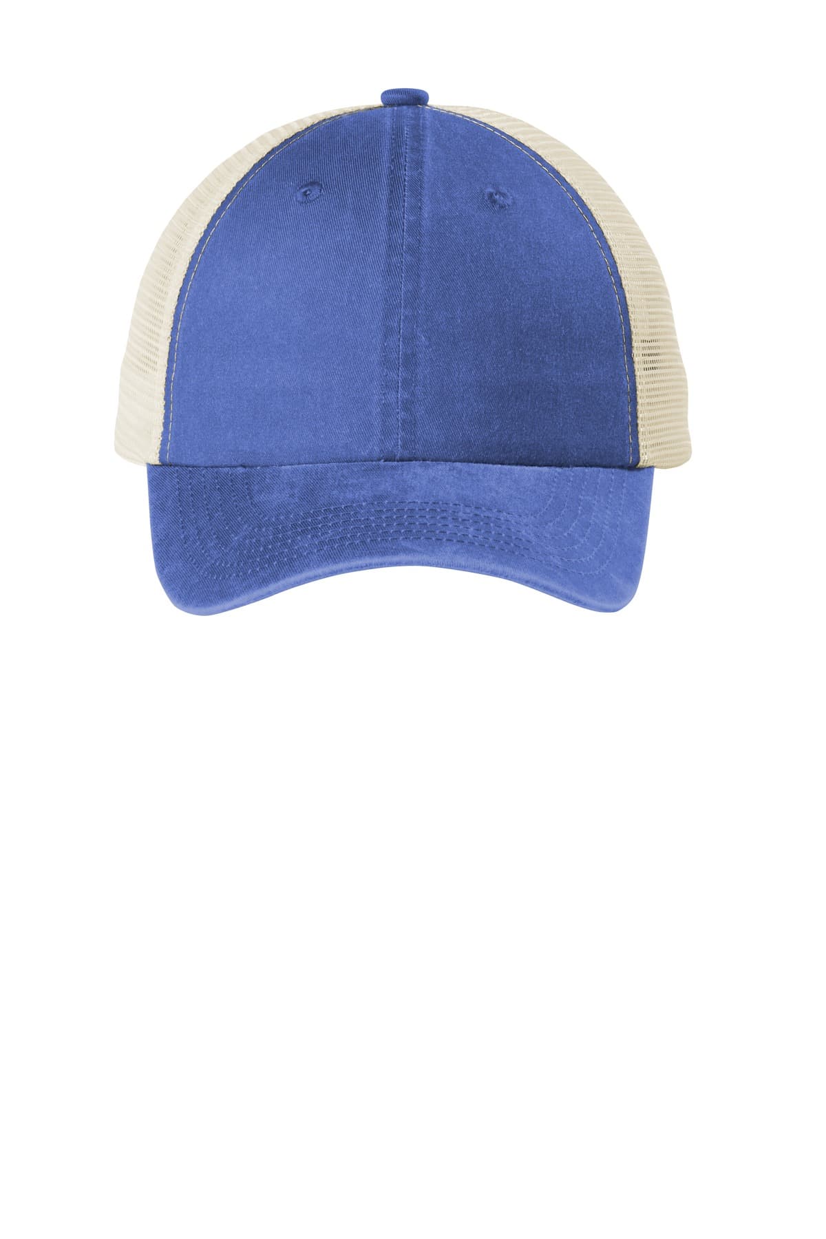Port Authority ® Beach Wash ® Mesh Back Cap — Blue Moon/ Stone
