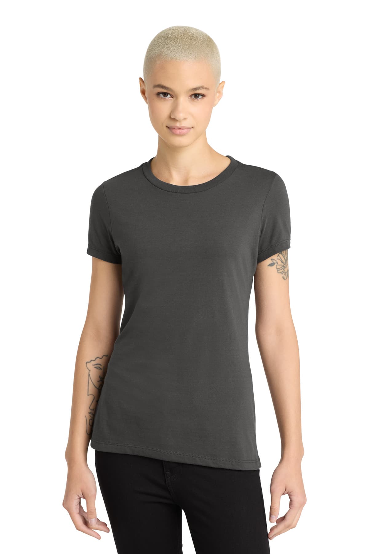 District ® Women's Perfect Blend ® CVC Tee — Charcoal