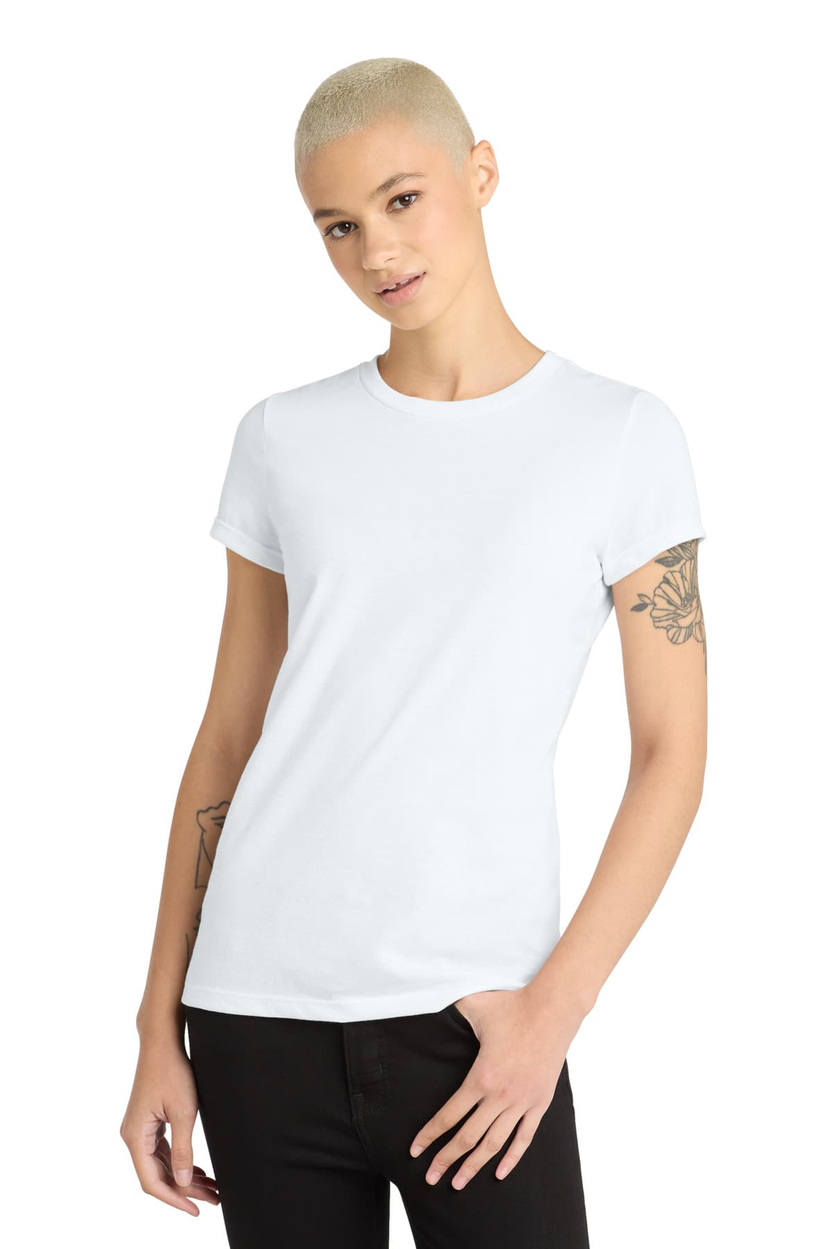 District ® Women's Perfect Blend ® CVC Tee — White