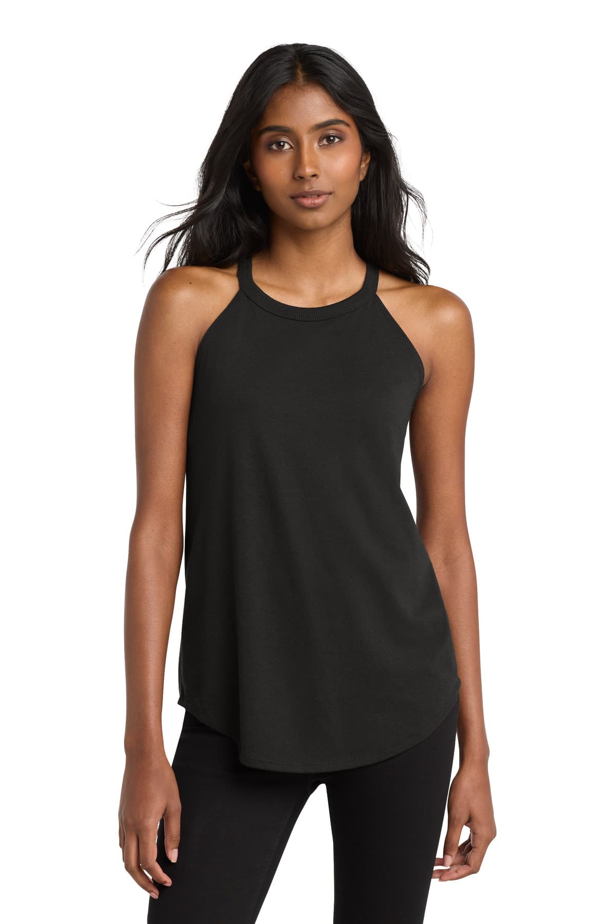 District ® Women's Perfect Tri ® Rocker Tank — Black