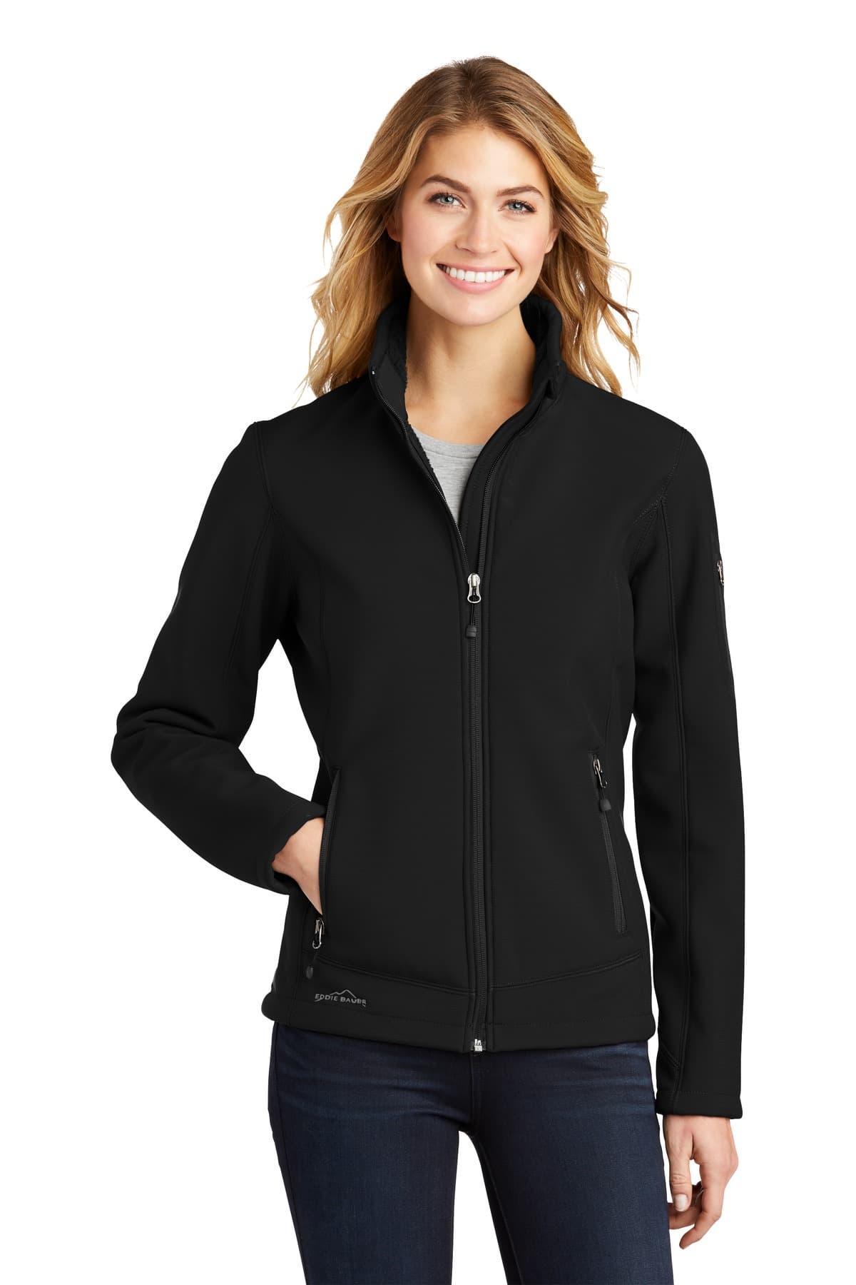 Eddie Bauer ® Women's Rugged Ripstop Soft Shell Jacket — Black