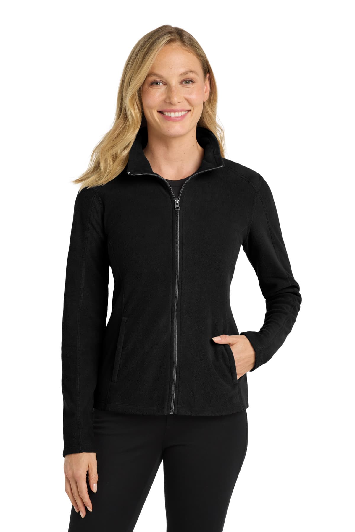 Port Authority ® Women's Microfleece Jacket — Black