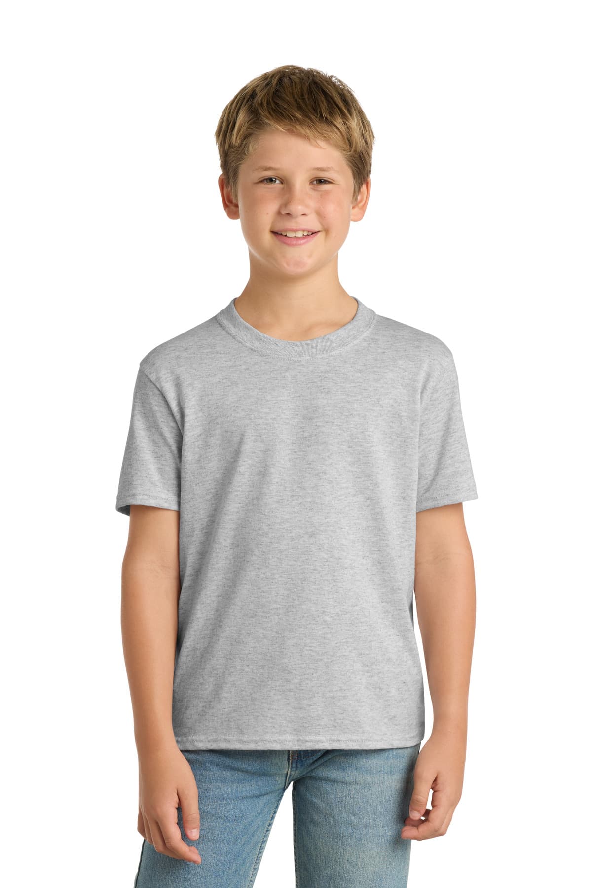 Port & Co  Youth Core Blend Tee — Ash