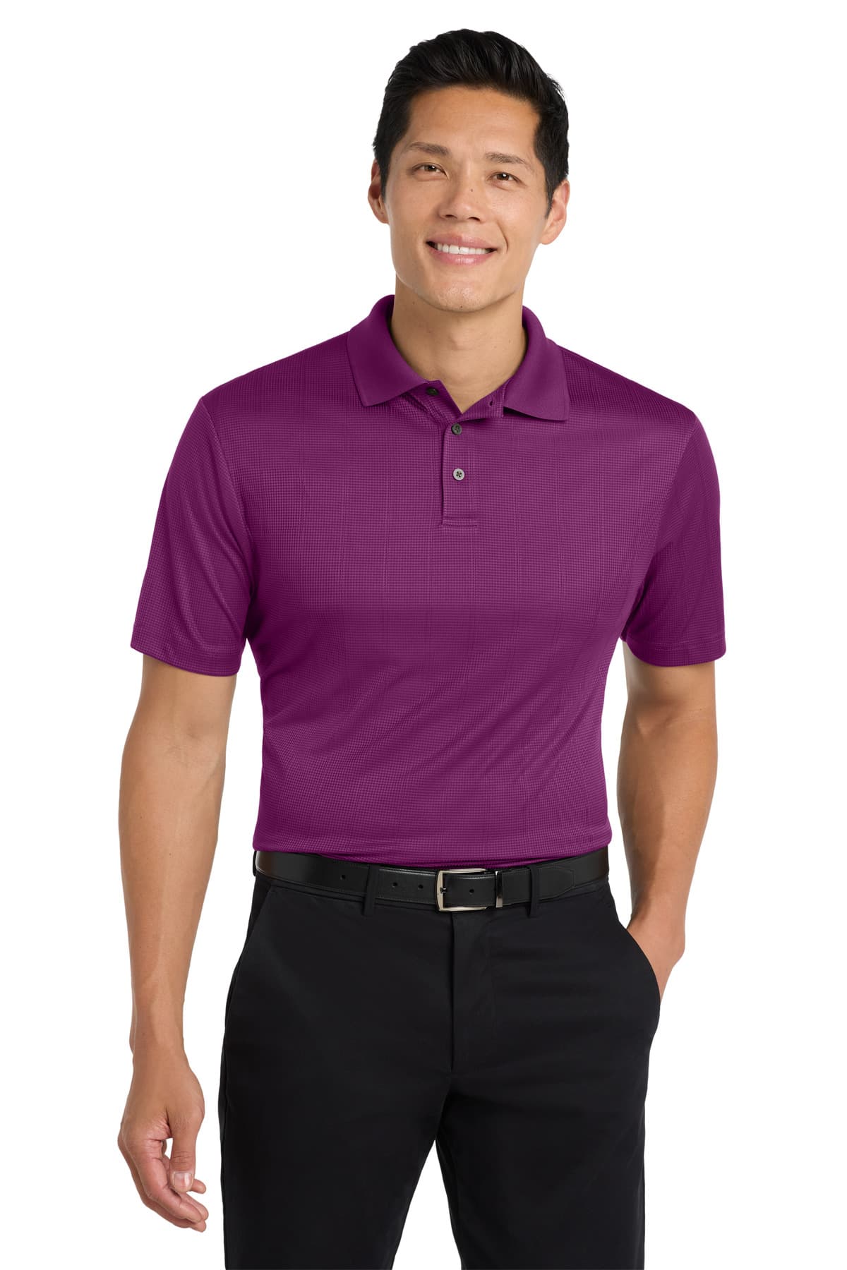 Port Authority ® Performance Fine Jacquard Polo — Violet Purple