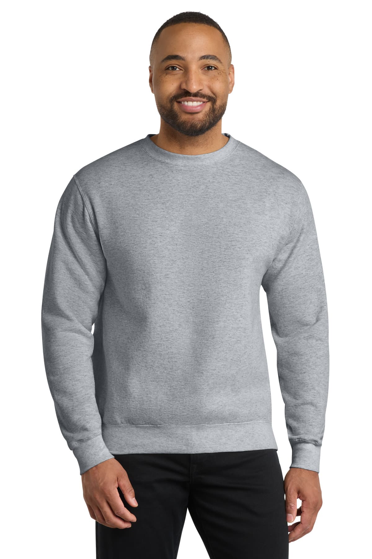 Port & Co  Core Fleece Crewneck Sweatshirt — Athletic Heather