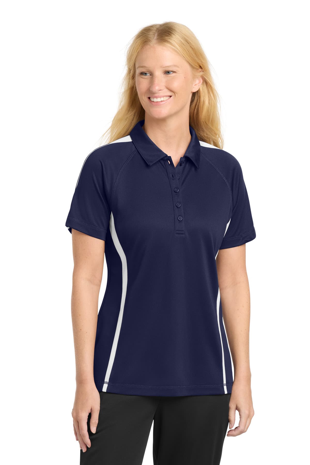 Sport-Tek ® Women's PosiCharge ® Micro-Mesh Colorblock Polo