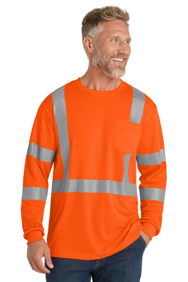 CornerStone ® ANSI 107 Class 3 Mesh Long Sleeve Tee