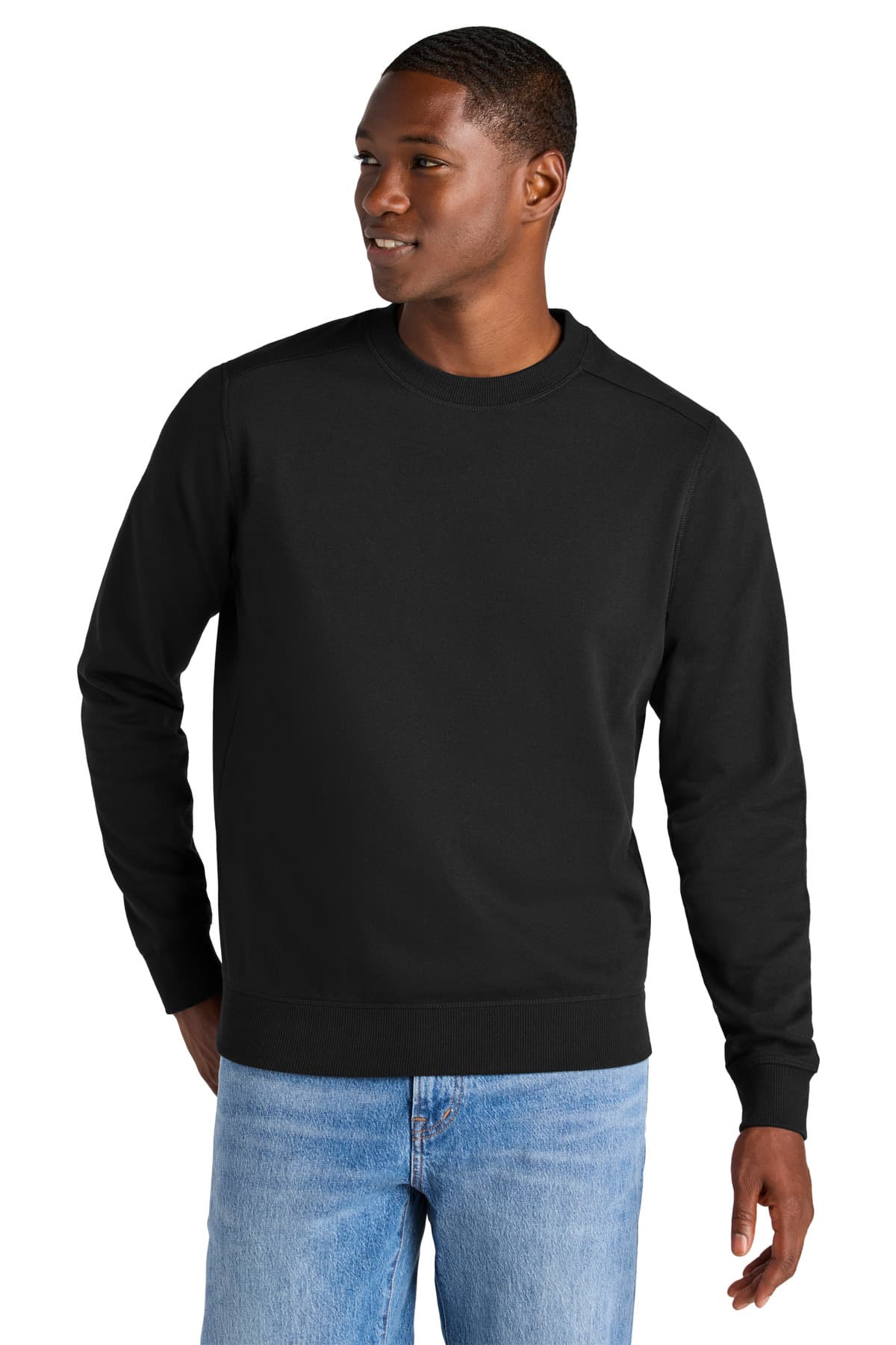 District ® Re-Fleece  Crew — Black