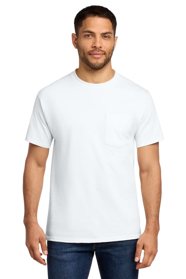 Port & Co  Tall Essential Pocket Tee