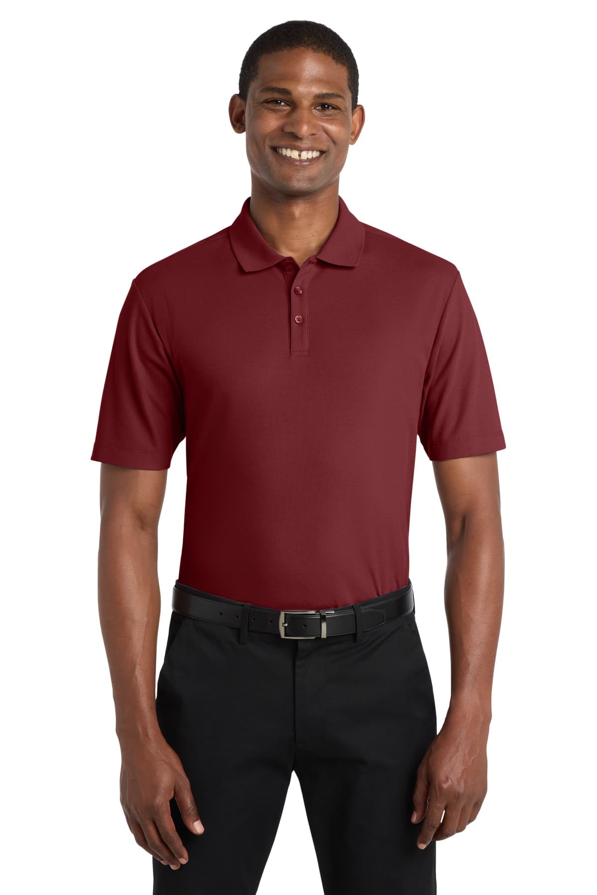Port Authority ® SuperPro React  Polo — Burgundy