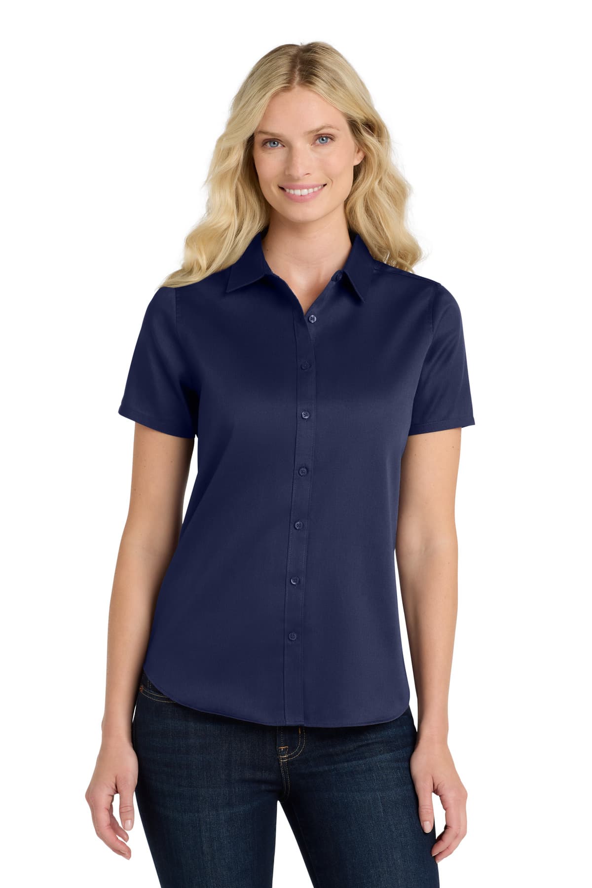 Port Authority ® Women's Short Sleeve SuperPro React  Twill Shirt