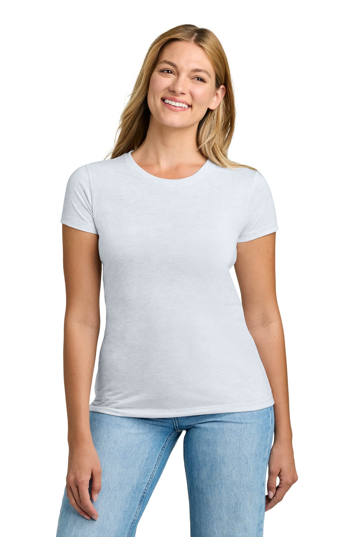 Next Level Apparel ® Women's Tri-Blend Tee — Heather White