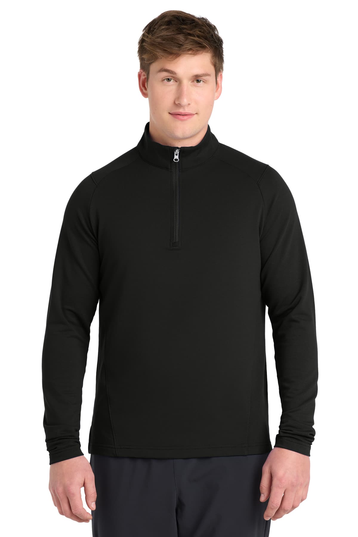 Sport-Tek ® Sport-Wick ® Flex Fleece 1/4-Zip — Black