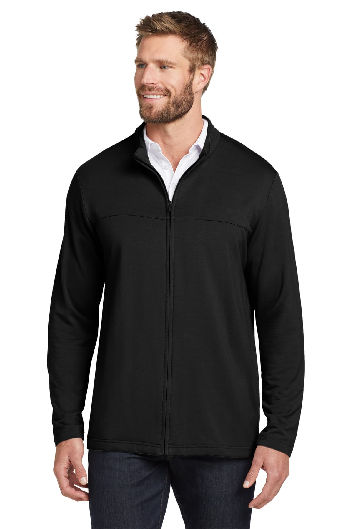 TravisMathew Newport Full-Zip Fleece — Black