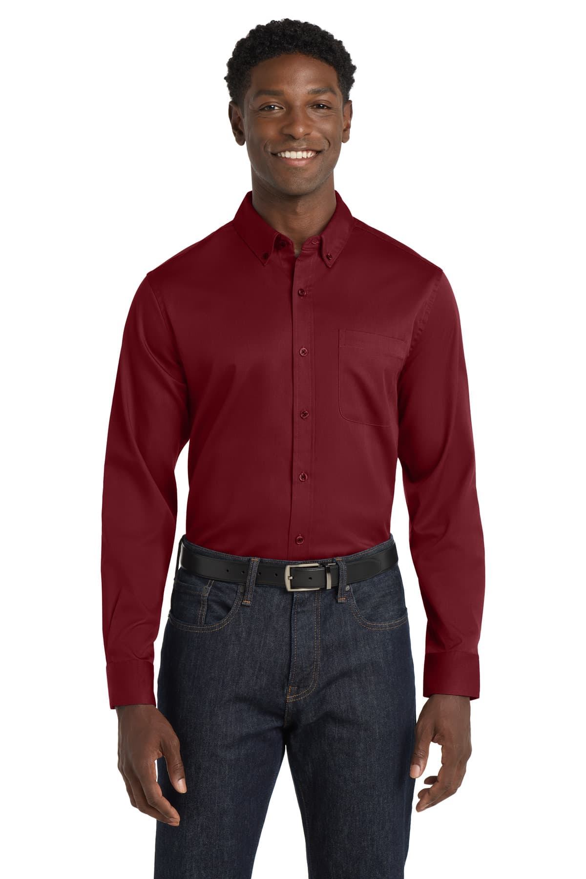 Port Authority ® Long Sleeve SuperPro React  Twill Shirt