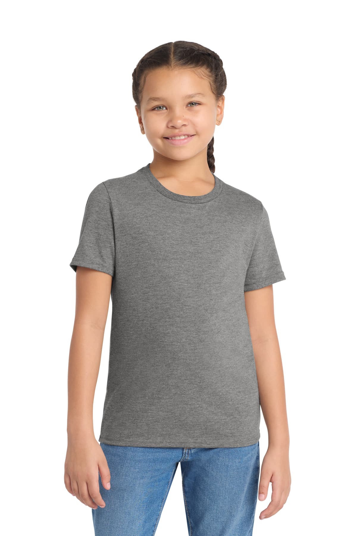 Allmade ® Youth Tri-Blend Tee — Aluminum Grey