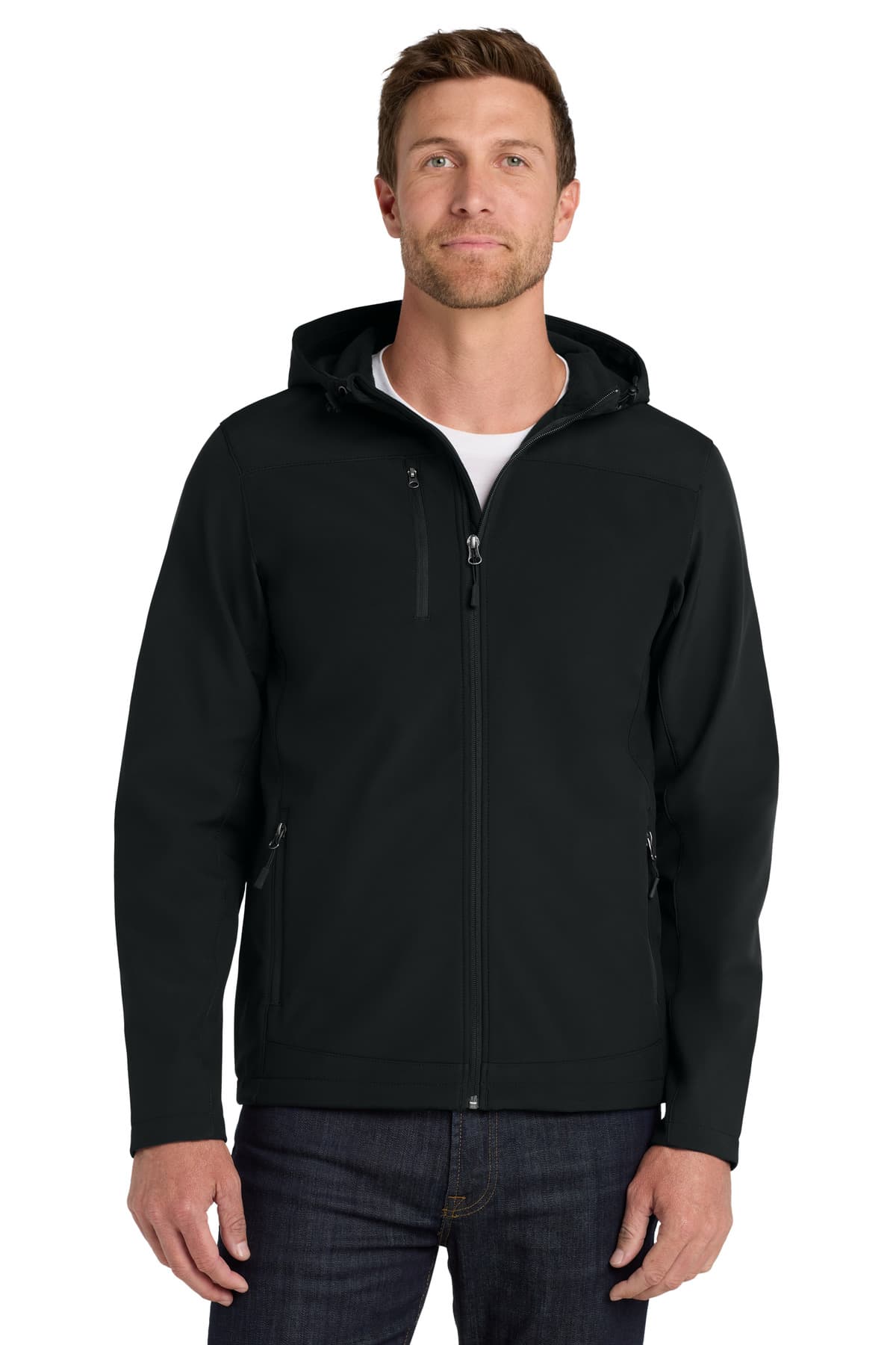 Port Authority ® Hooded Core Soft Shell Jacket