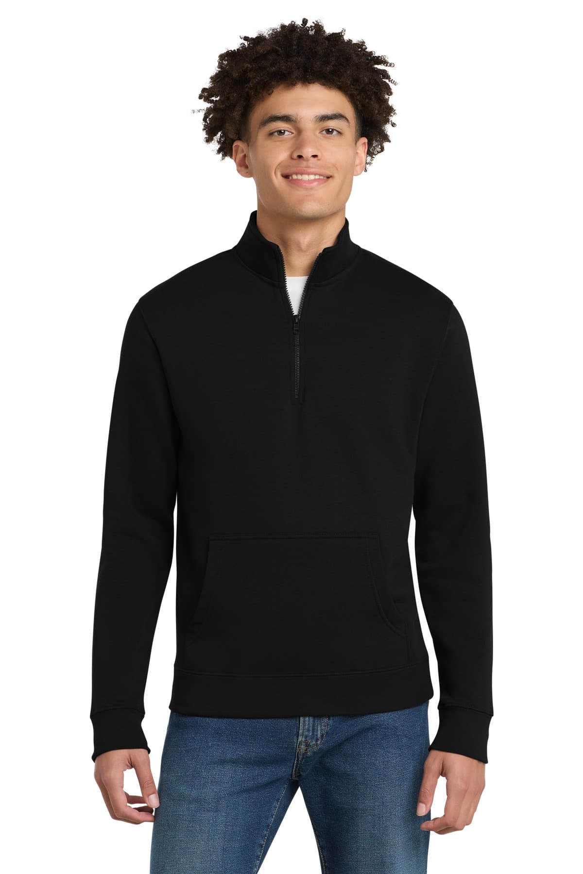 District ® V.I.T.  Fleece 1/4-Zip — Black