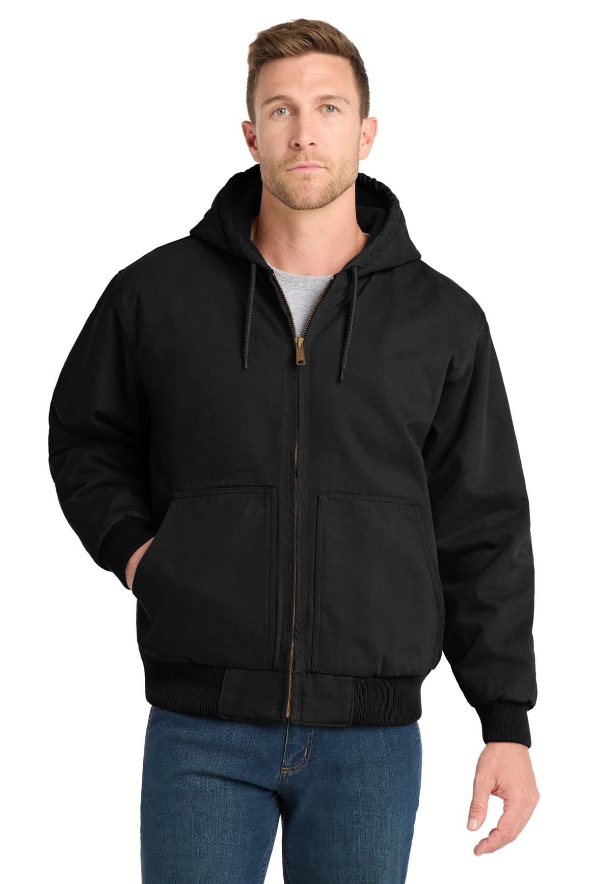 CornerStone ® Washed Duck Cloth Insulated Hooded Work Jacket