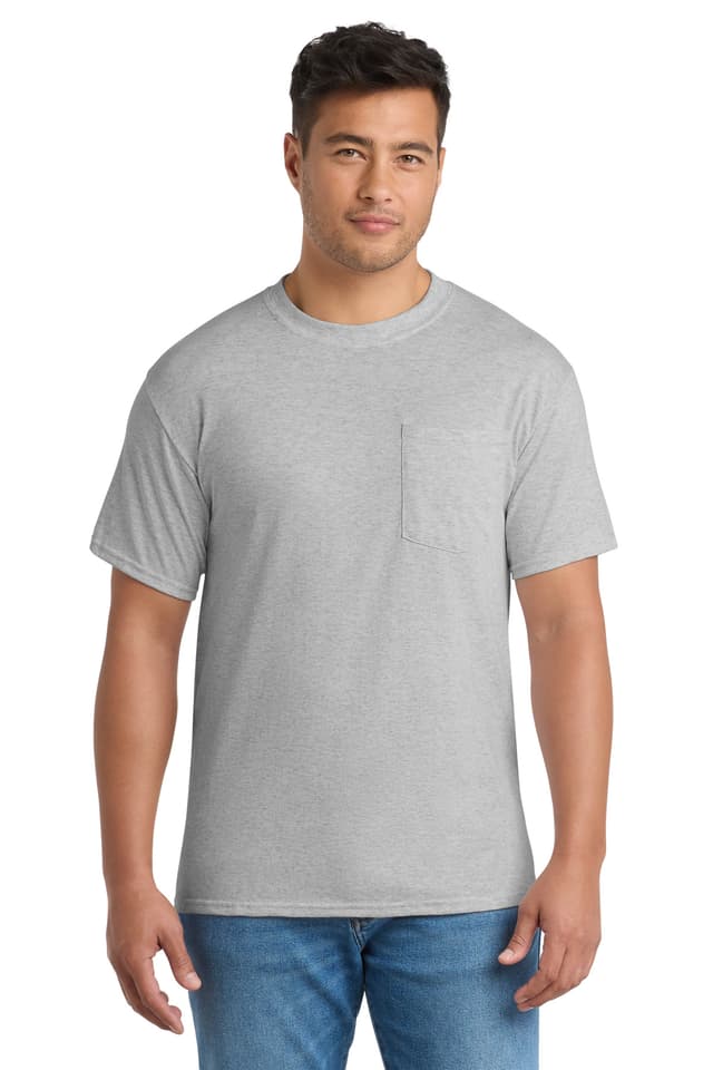 Port & Co  Tall Core Blend Pocket Tee