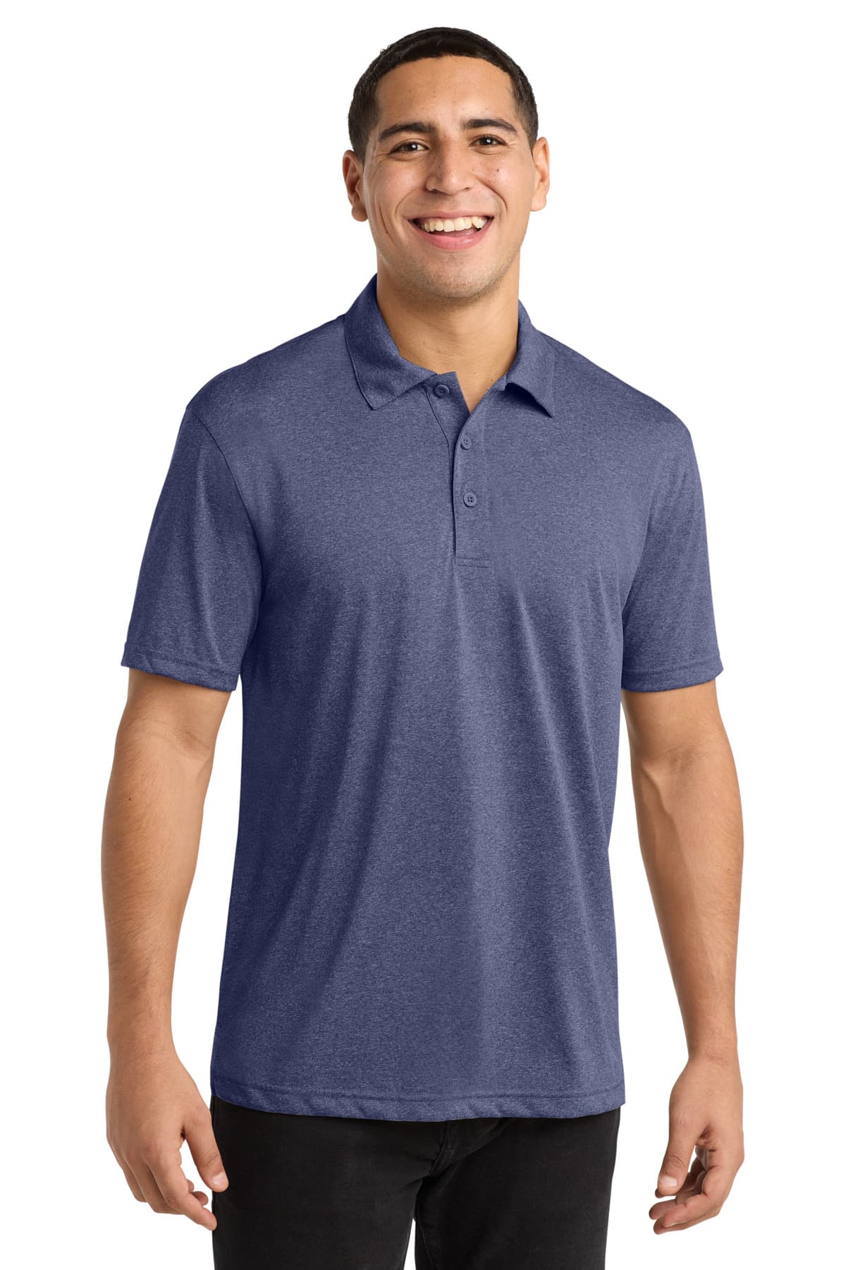 Sport-Tek ® Heather Contender Polo — True Navy Heather