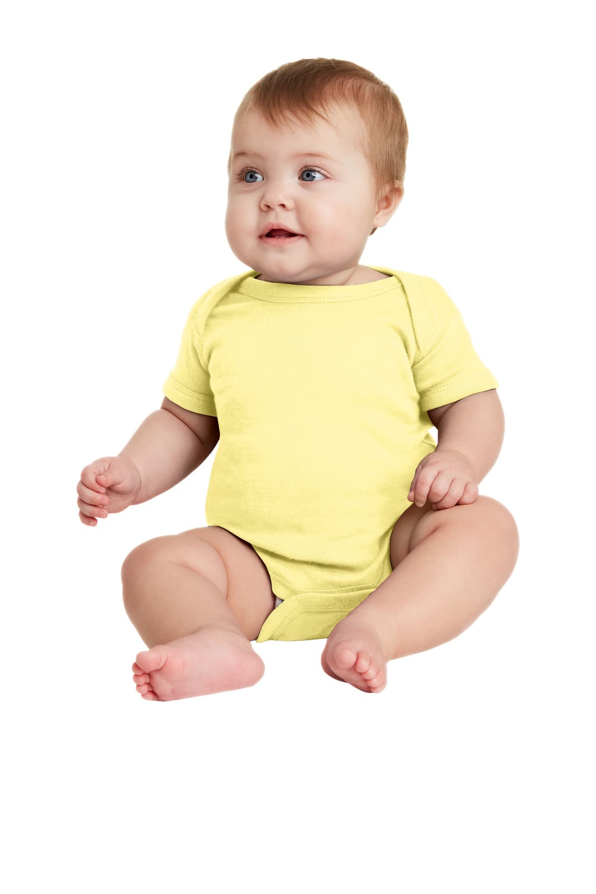Rabbit Skins  Infant Short Sleeve Baby Rib Bodysuit