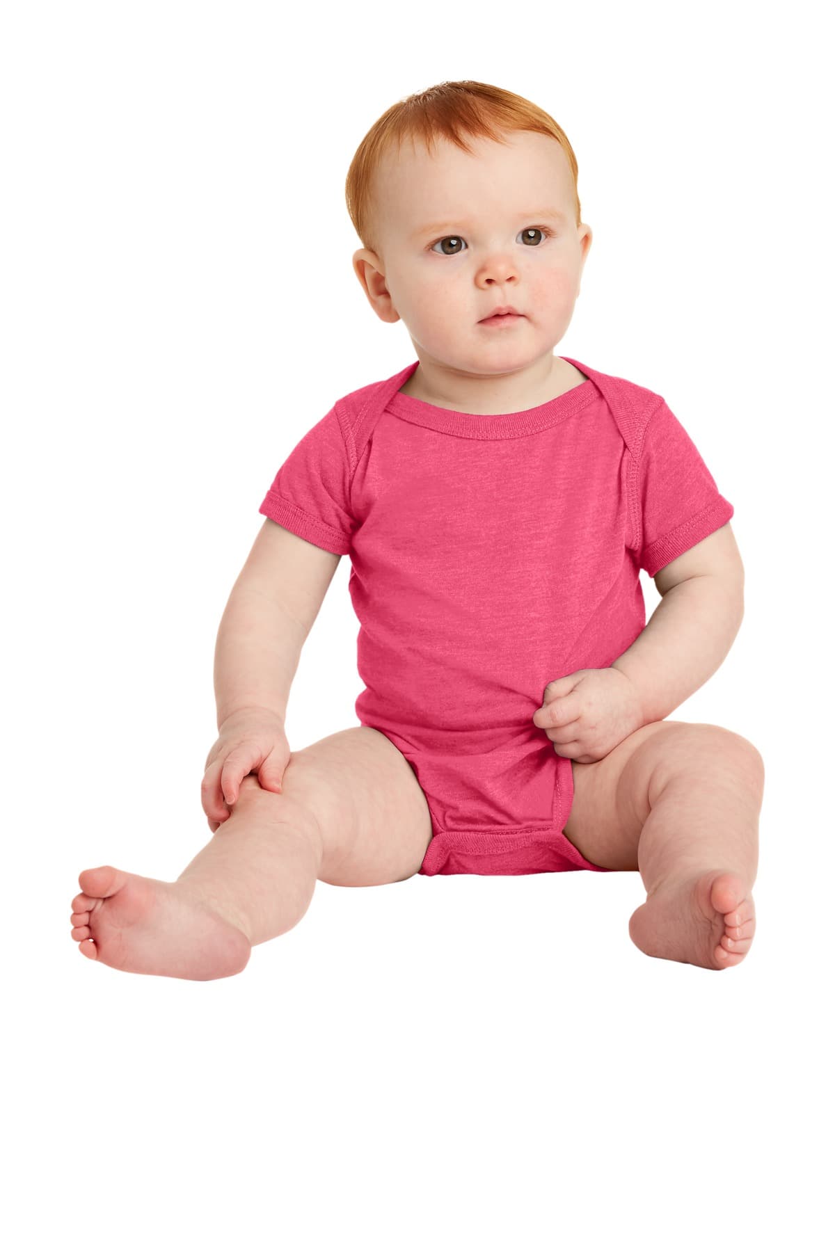 Rabbit Skins Infant Vintage Fine Jersey Bodysuit — Vintage Hot Pink