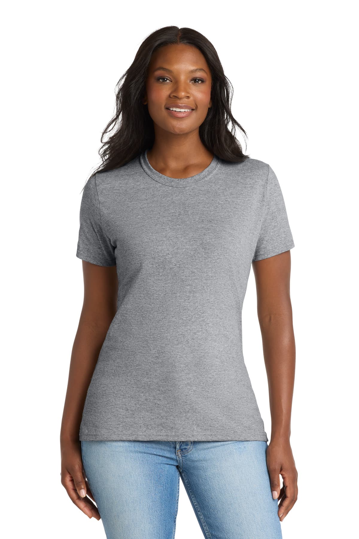 Port & Co  Women's Core Blend Tee — Athletic Heather