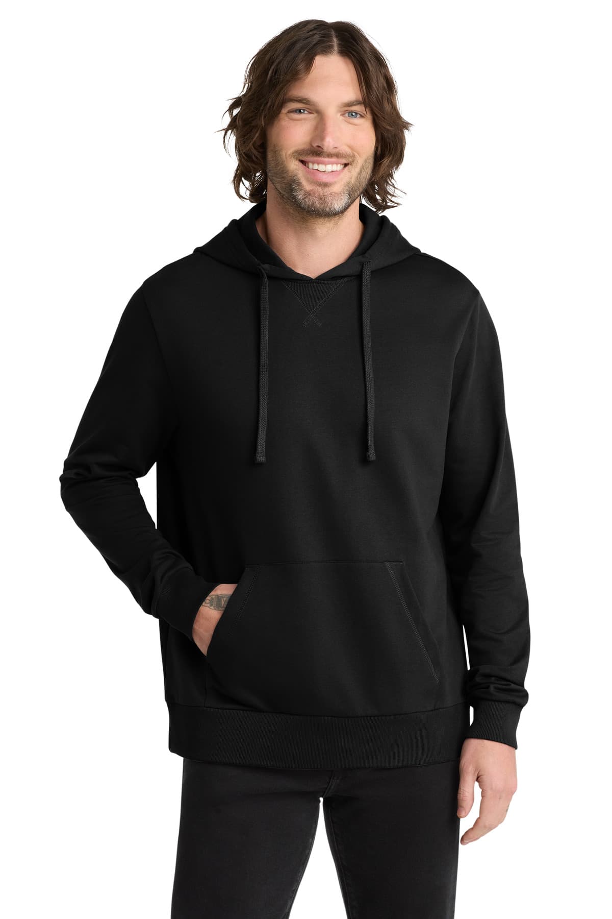 Allmade ® Unisex Organic French Terry Pullover Hoodie — Deep Black