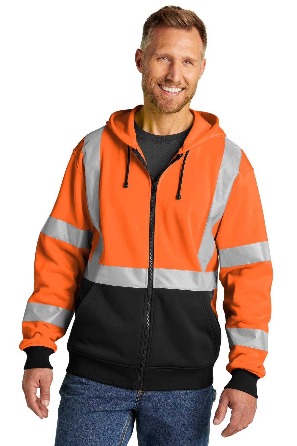 CornerStone ® A107 Class 3 Heavy-Duty Fleece Full-Zip Hoodie