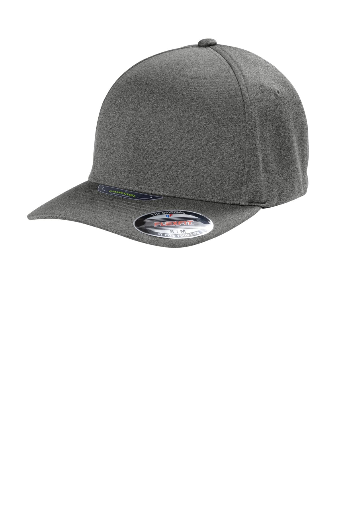 Port Authority ® Flexfit ® Melange Unipanel  Cap — Dark Grey