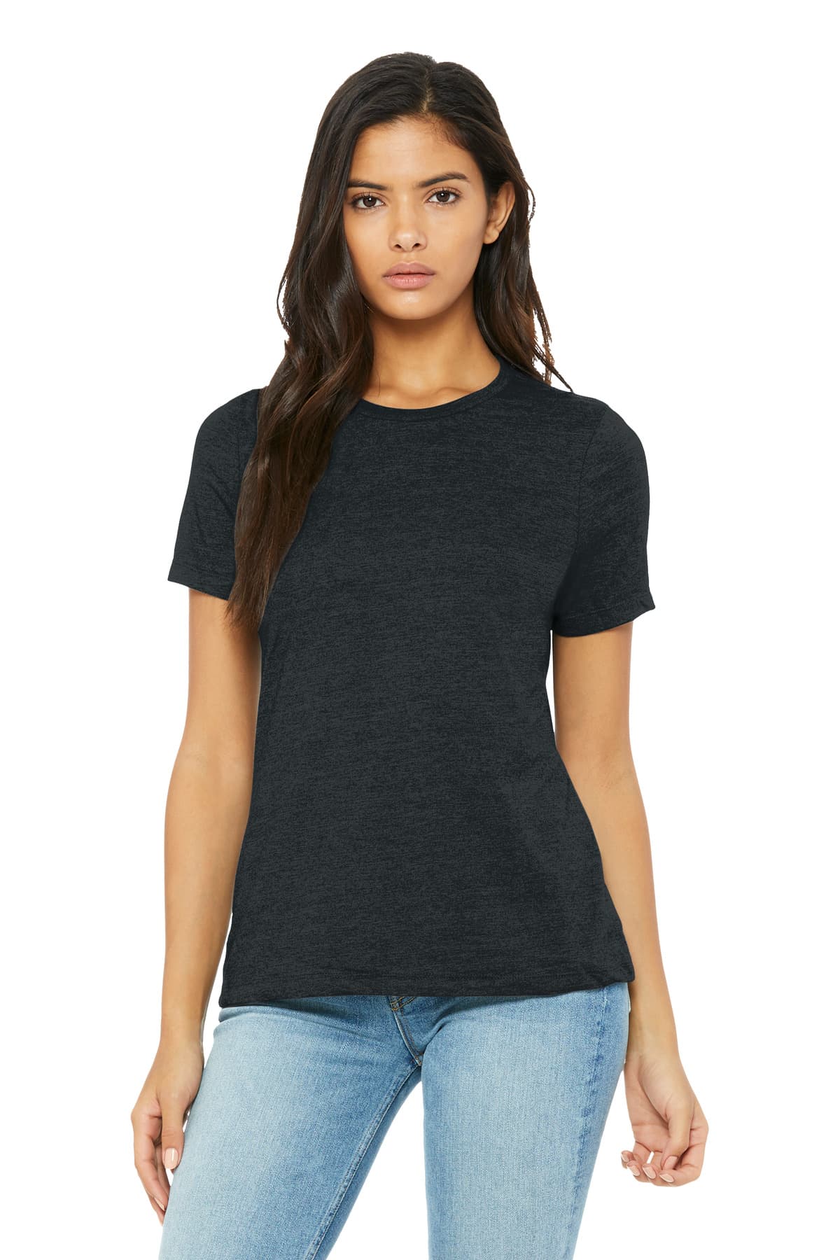 BELLA+CANVAS ® Women's Relaxed CVC Tee — Dark Grey Heather