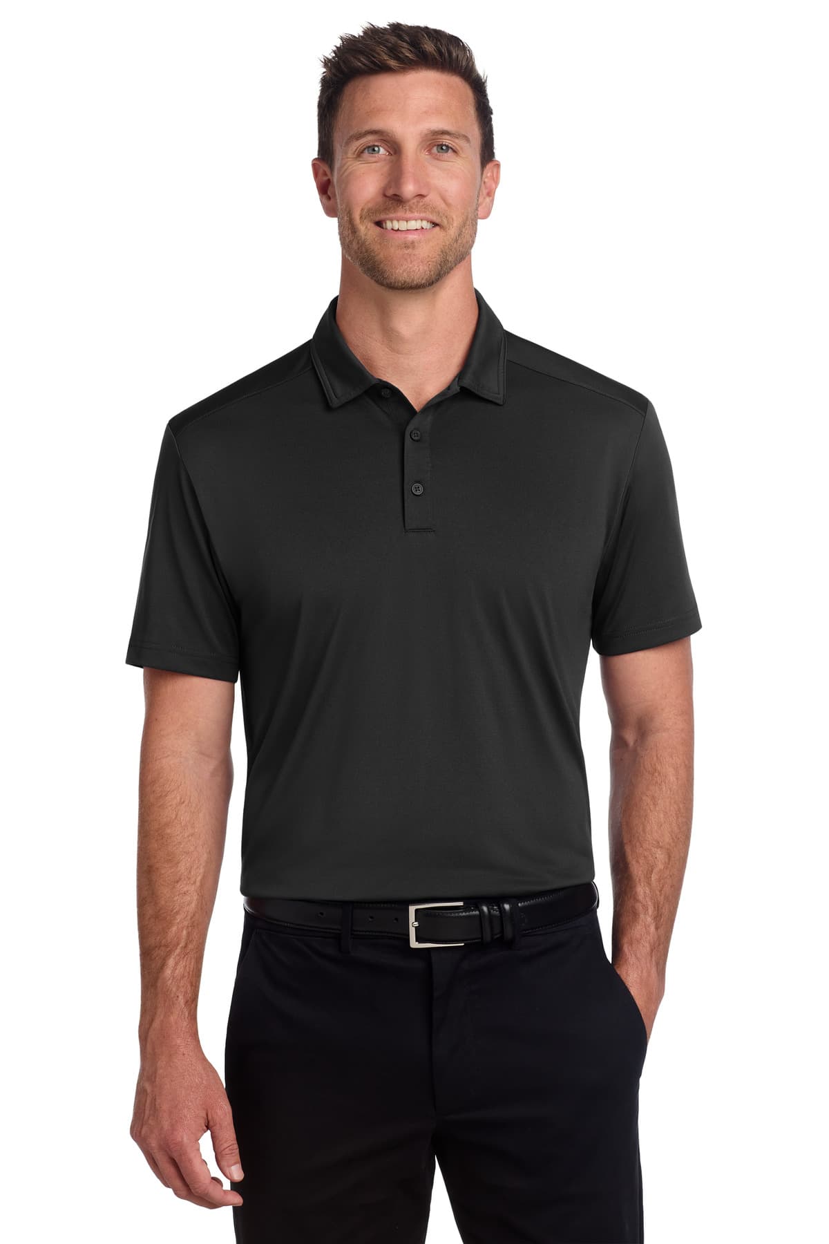 Port Authority ® C-FREE ® Snag-Proof Polo — Deep Black