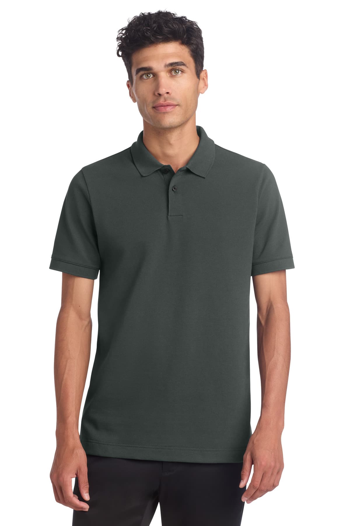 Mercer+Mettle ® Stretch Heavyweight Pique Polo — Anchor Grey
