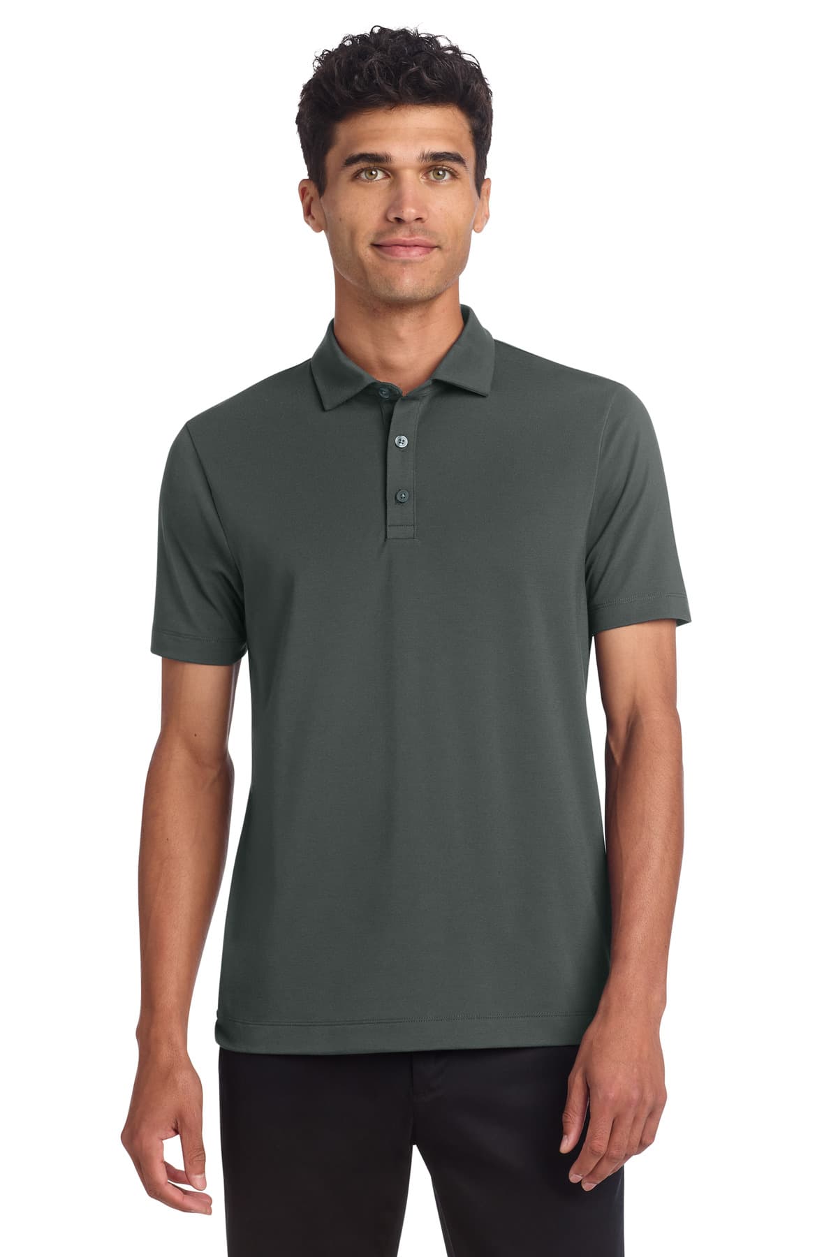 Mercer+Mettle ® Stretch Jersey Polo — Anchor Grey