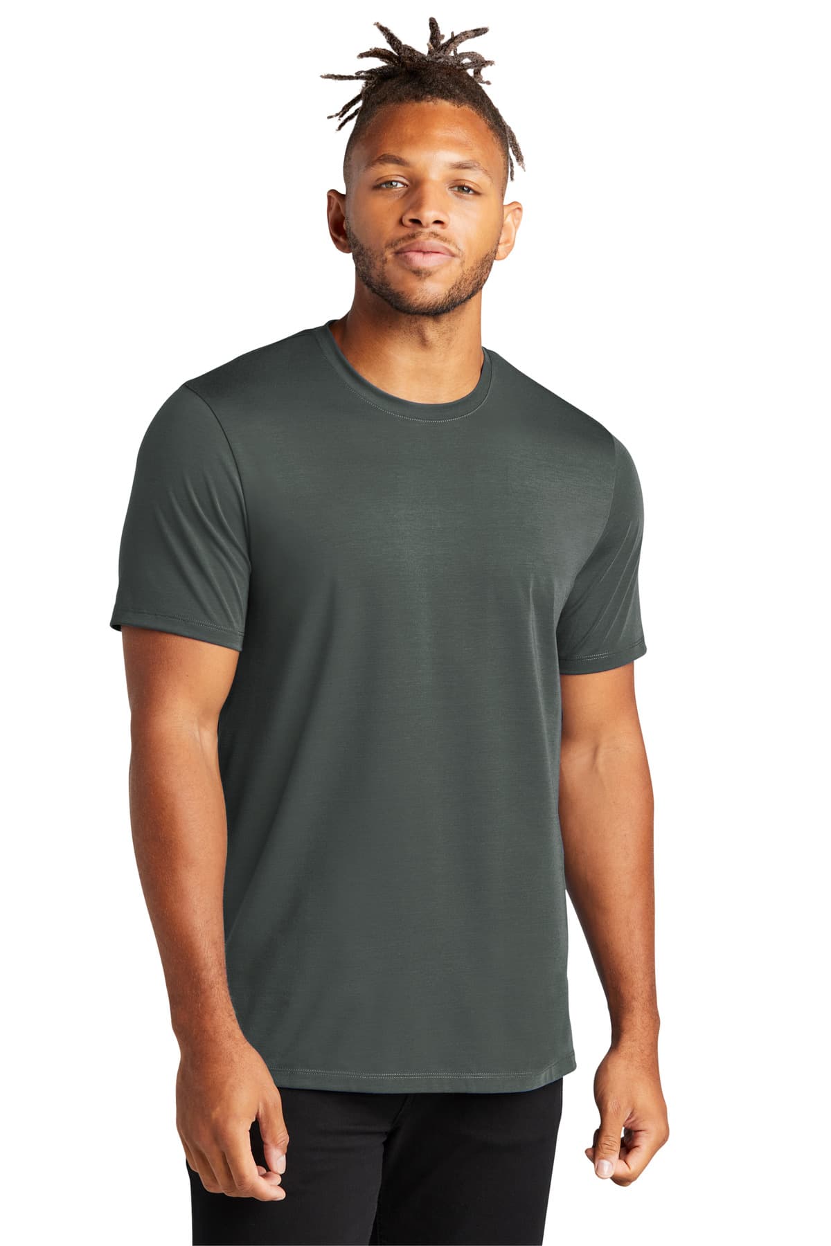 Mercer+Mettle ® Stretch Jersey Crew — Anchor Grey