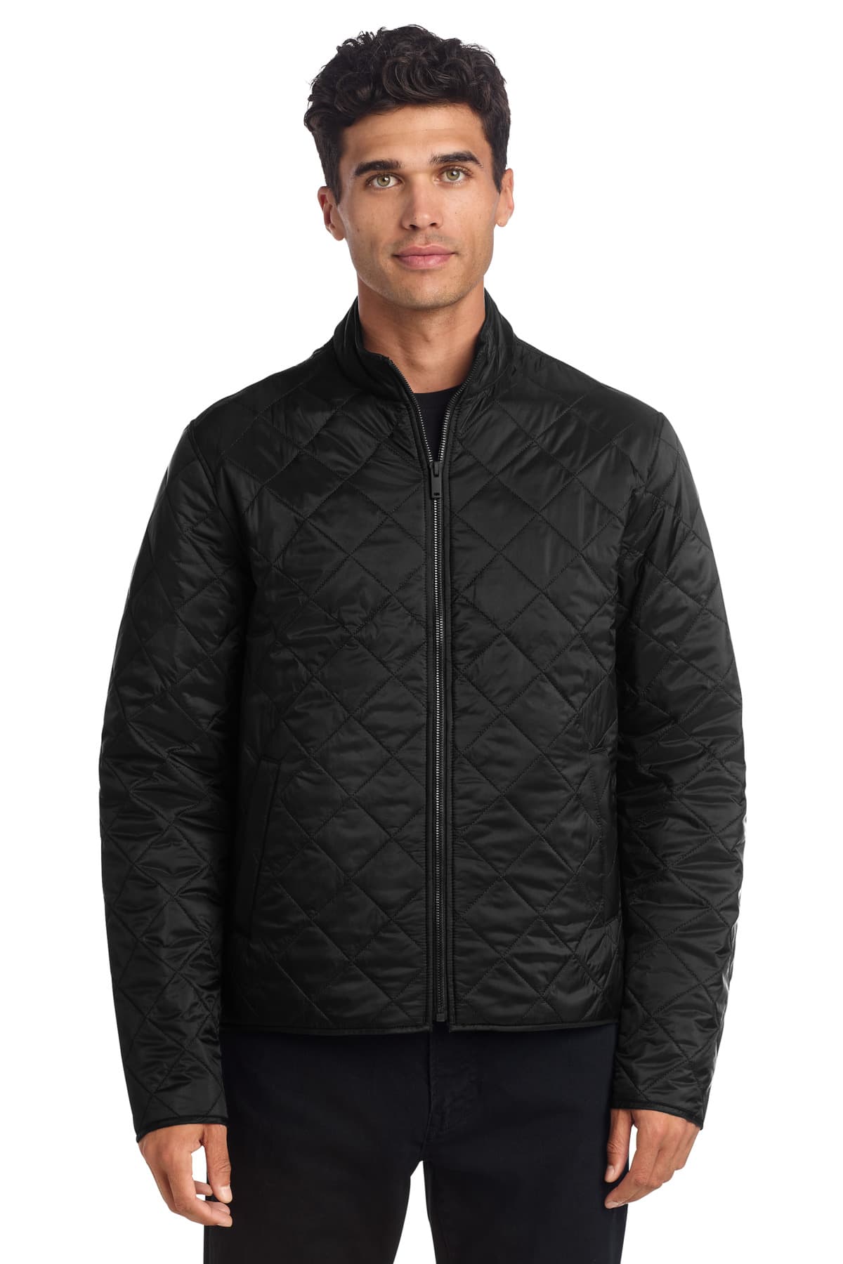Mercer+Mettle ® Quilted Full-Zip Jacket — Deep Black