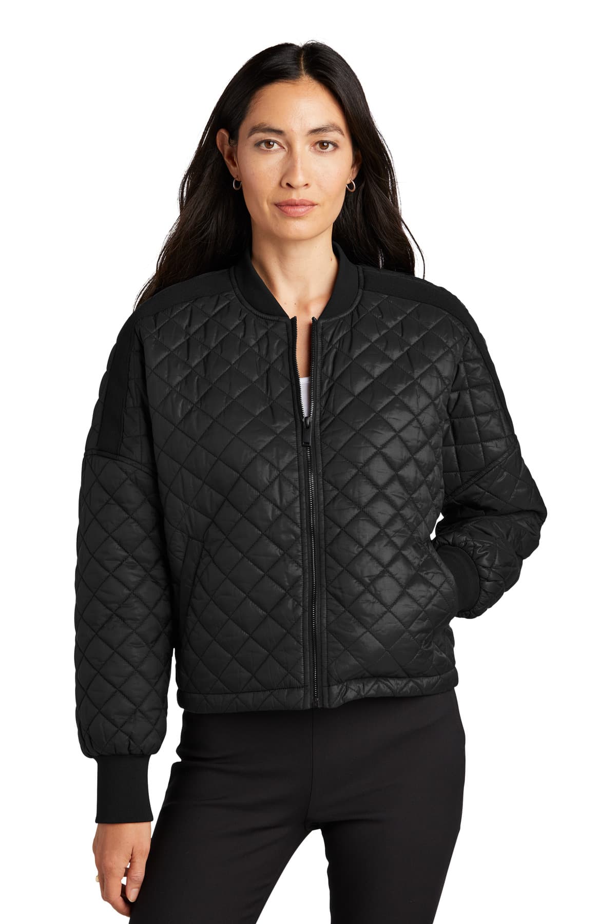 Mercer+Mettle ® Women's Boxy Quilted Jacket — Deep Black