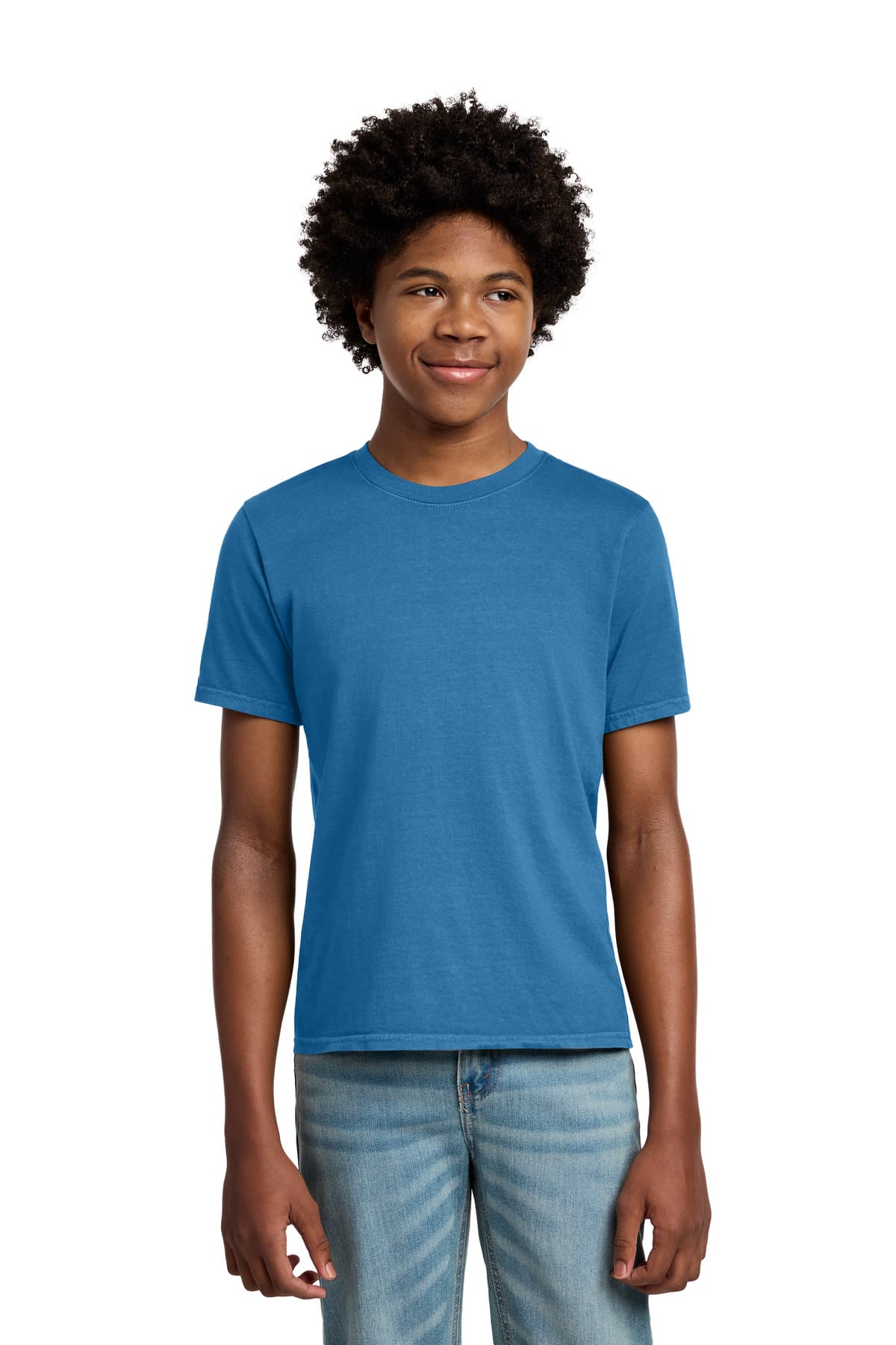 Port & Co  Youth Beach Wash ® Garment-Dyed Tee — Blue Moon